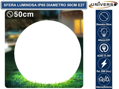 Lampada sfera bianca - bianca, da