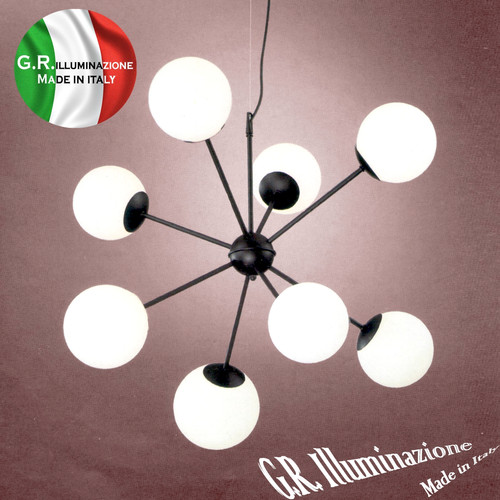 Sospensione moderna nera - sospensione,