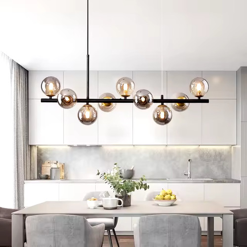Lampadario sfere vetro a - 9,