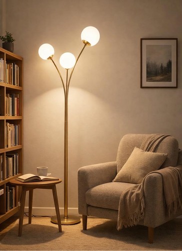 Lampada terra con sfere - lampada,